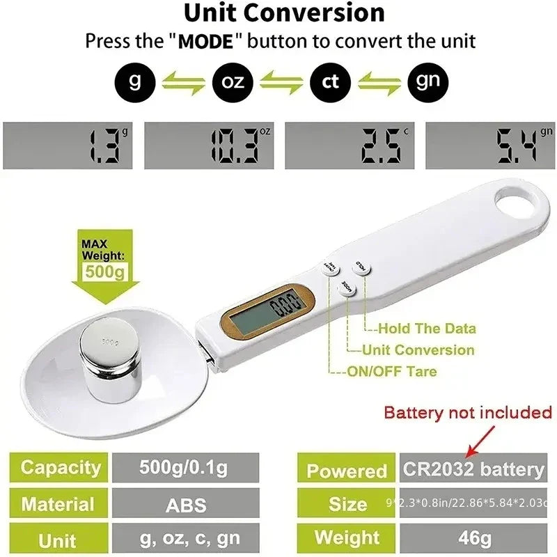 Smart Spoon Scale for Easy Cooking