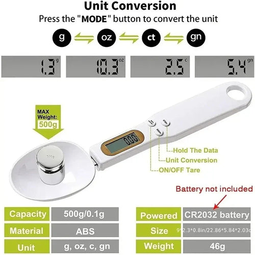 Smart Spoon Scale for Easy Cooking